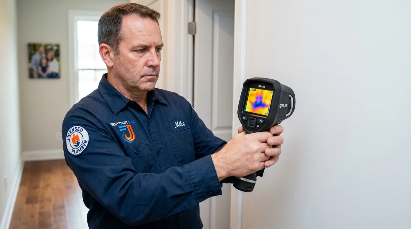 Thermal imaging leak detection by Johns Plumbing LLC in West New York